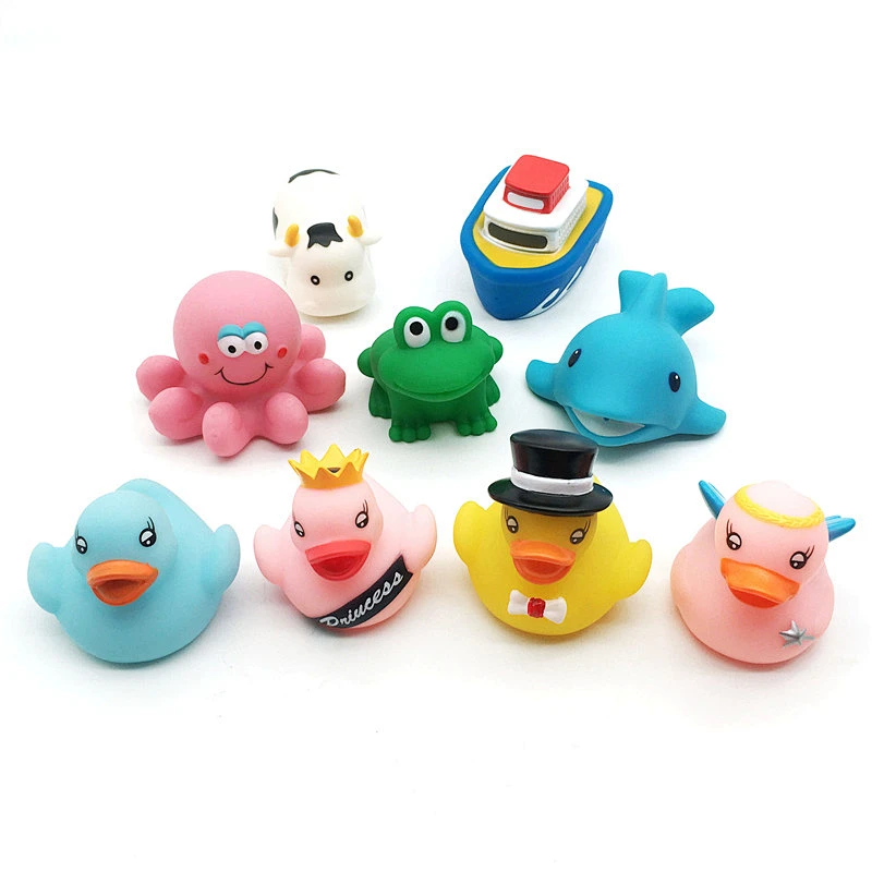 Plastic LED Light Up Flashing Animal Baby 1 Year Old Girls Christmas Gift Shower Bath Toys for Kids