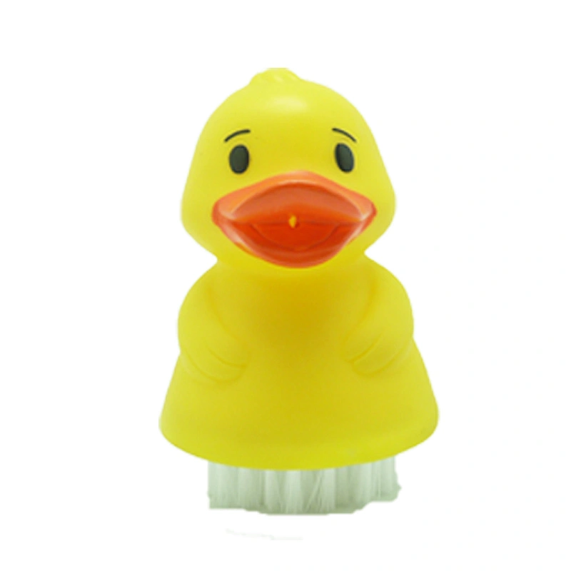 promotional nail brush plastic Rubber ducky Toys for baby bath toys
