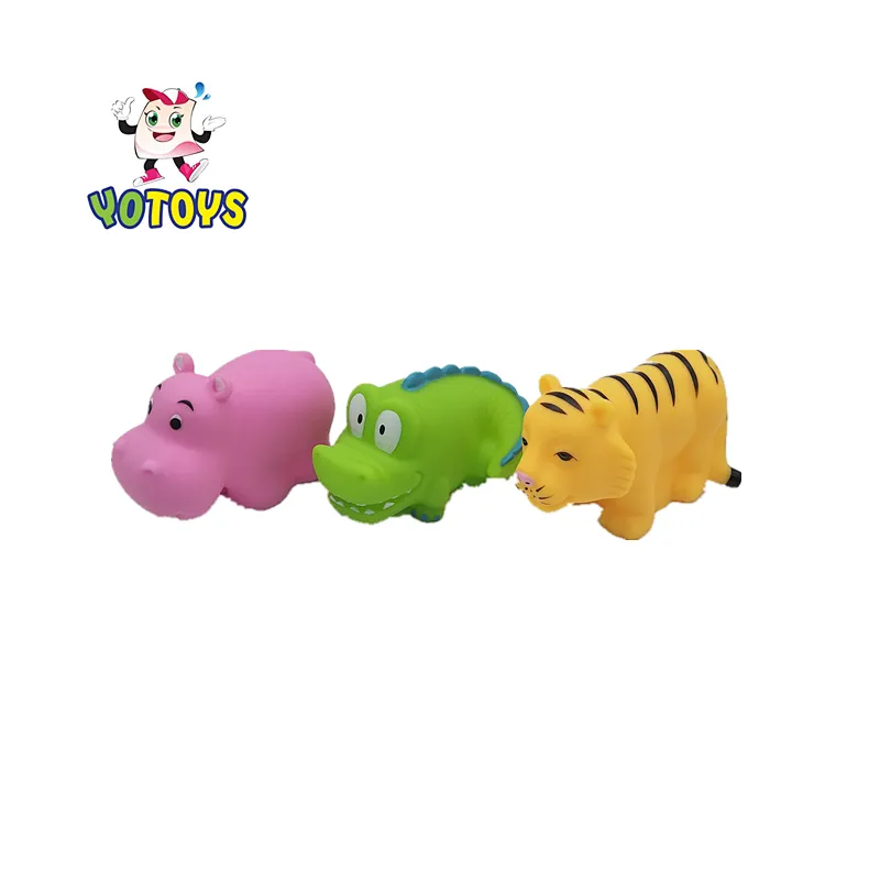 Baby Bath Toy Animal Toys Style, Spraying Water Plastic Soft Lion Rubber for Kids Material Yellow