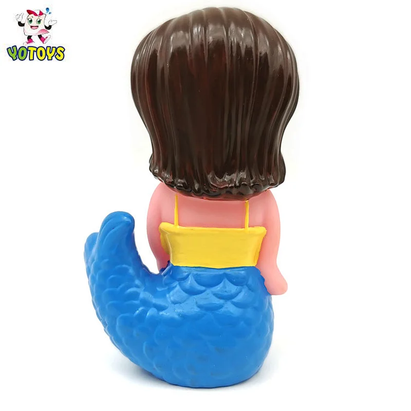 2022 Eco Friendly Ocean Sea Animal Figure Mermaid doll Squirting water games Bath time Toys for Baby