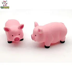 Funny Cute Farm rubber pig Animal Squirting Floating Water Toy roto Vinyl bath Toy set for children