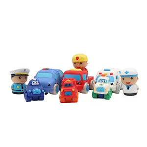 2022 Popular Eco Friendly Plastic Pvc Baby Mini Race Car Vehicle Toys Set Educational Toys for Kids