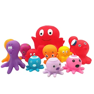 octopus toys unique bath toys sea animals plastic toys made by ISO9001:2015 audit manufacturer