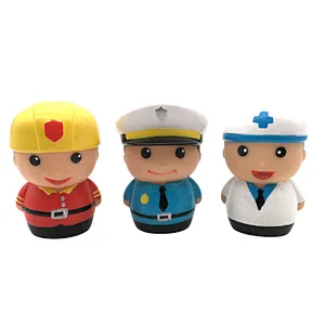China Factory Policeman fireman doctor blind box Cartoon Figures Toys for Baby kids infant Boys