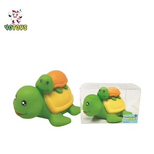 Vinyl Rubber Dolphin Crocodile Floating Animal Family Baby Toys Set Squeaky Bath Toys for Kids