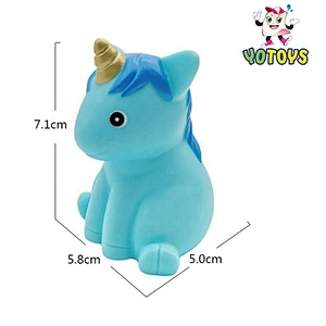 2021 juguete Wholesale plastic Vinyl Animal Unicorn Squeaky Sound baby water Bath Toys for Kids girls
