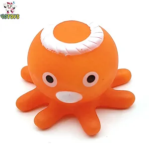 Eco Friendly Vinyl Sea Animal Frog Octapus Shark Turtle Squirters Squeaky Baby Bath Toy Set for Kids