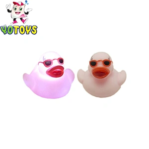 baby bath light up toy for Kid led light bathing duck Small growing toys