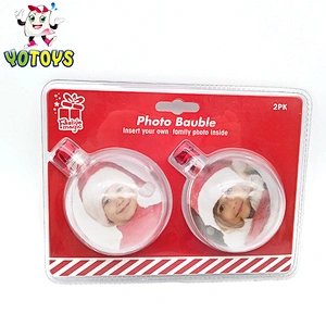 Promotional gift christmas frame star hanging balls ornaments for Xmas