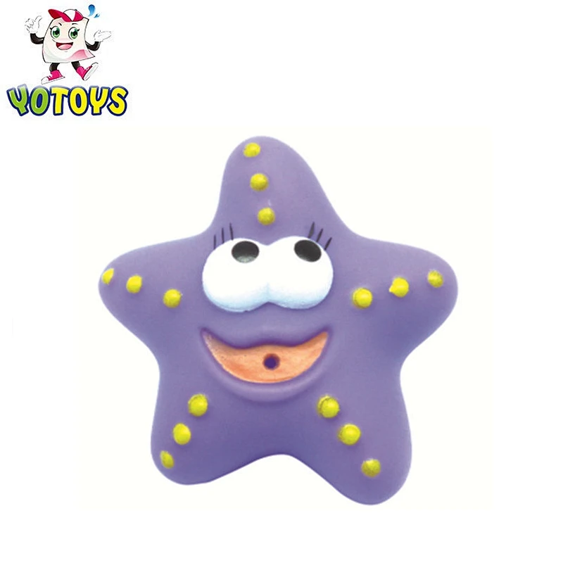 China Factory Pvc Plastic Sea Star Animal Bulk Plastic Squirting Bath Toys for New Born Babies Gifts