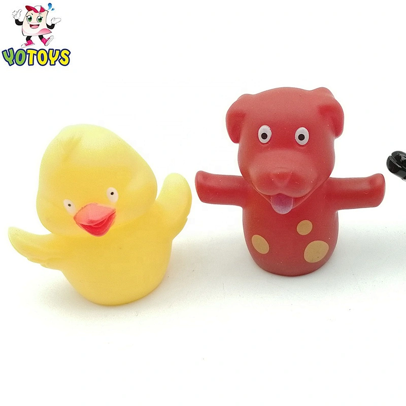 Wholesale Juguetes Cheap Mini Farm Family Animals Finger Puppet Educational Bath Toys for Kids Child