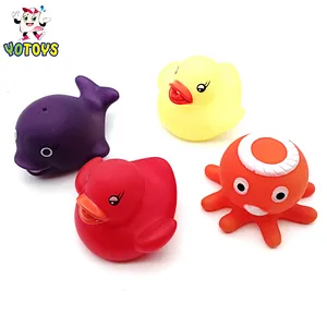 Lovely animal changing color toys for bath baby Water spray bath toy