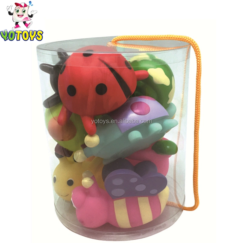 Wholesale Eco Friendly Vinyl Octopus Fish Sealife Toys Set Fountain Squirtes Bath Toys for Kids