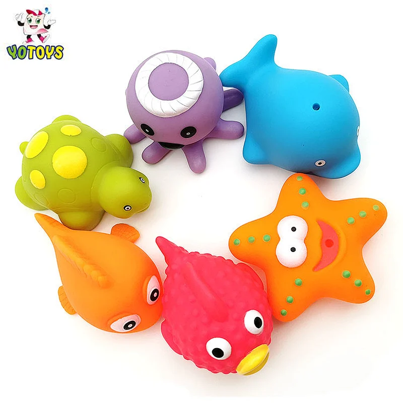 Dongguan Manufacturer Wholesale Ocean Sea Animal Dolphin Vinyl Plastic Baby Bath Toys for Kids Child