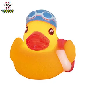 Plastic Rubber Led Light Up Flashing Rubber Duck Water Baby Bath Tub Bathroom Toys for Children Girl