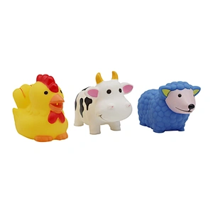 Soft Plastic Rubber Farm Animals Characters Figures Toy Water Shower Bath Game Toys for Baby Kid Gift