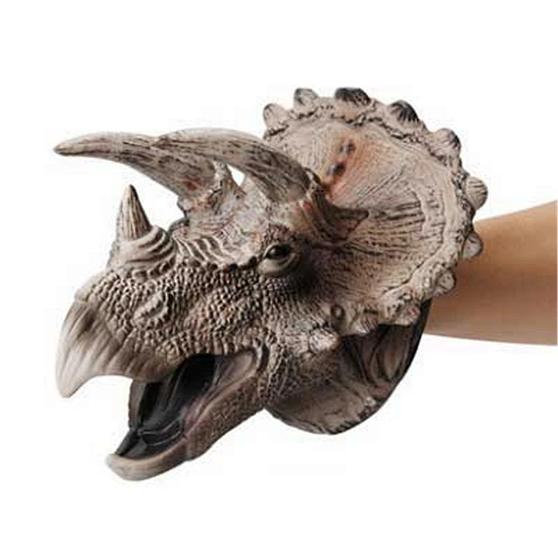 Soft Mini Plastic 3D Animal Figure Educational Dinosaur Finger Puppets Baby Bath Toys for Boys toys