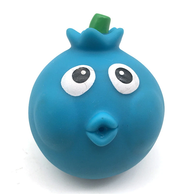 Custom Vinyl Funny soft Fruit Halloween water Bath Toys with Water Spraying for babies children