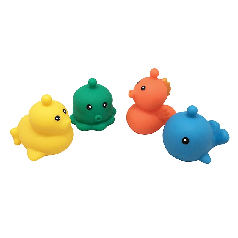 kids bath toys pvc animals toys snap ocean toys for bathing