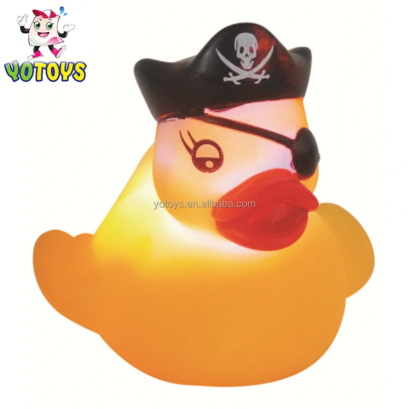 Custom Flashing Floating Baby Pvc Rubber Duck Bathroom Toys Educational Toys Led Bath Toy for Kids
