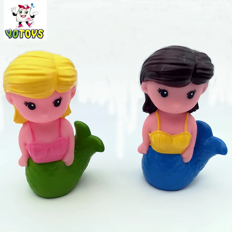 Wholesale Custom Mermaid Shell Turtle Spray Water Bathroom Squirtes Bath Toys Set for Kids Girl Gift