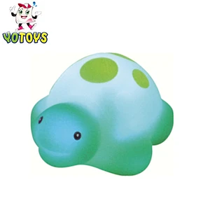 Small Sea Animal Figure Plastic Led Flashing Light Up Clown Fish Waterproof Baby Bath Toys for toddlers