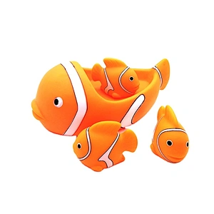 2021 Brinquedos Toys Wholesale Popular Clownfish Set Fish Toy Children Baby Bath Toy for Toddler Girls