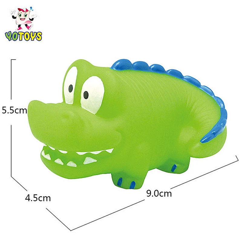 Wholesale Land Animal Elephant Dinosaur Rubber Toy PVC Animal baby Bath Toy for Kids