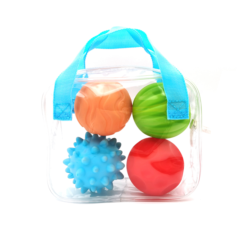 Small plastic pvc Toys Play Massage Ball squirt water soft squeaky shower bath Toy for Kids Gift