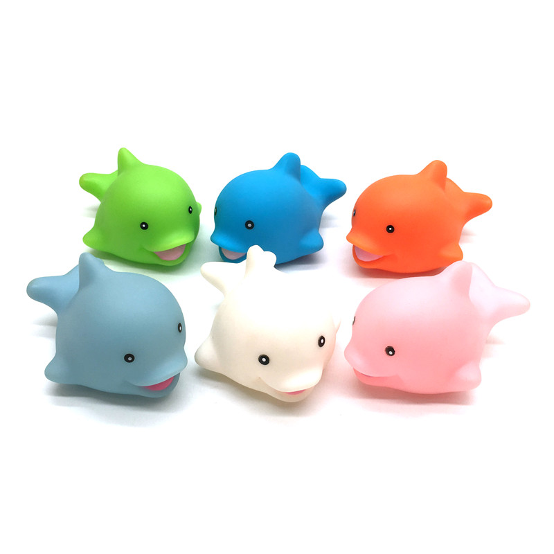 China Wholesale New Vinyl Rubber sea animal Whale dolphin Shark fish baby bath water swimming Toy