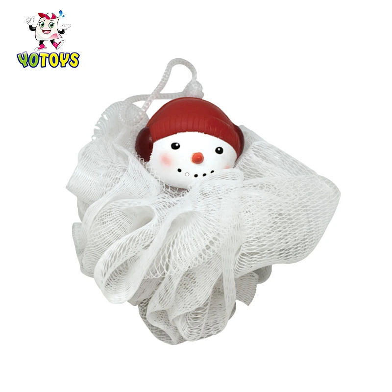 Wholesale Bath Sponge Mesh with Animal Figure Washing Bath Shower Ball for Kids Plastic Toy Bathtub