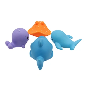 Manufacturer Squirting Floating Sea Animal Figure Bath Water Toys for Baby Kids Girls Baby Shower Gifts