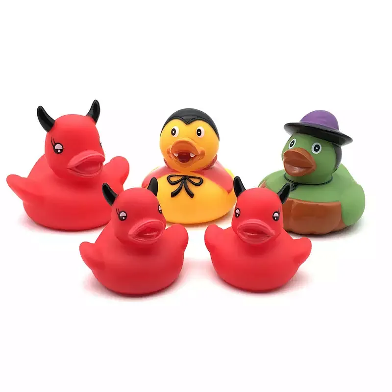 Halloween Rubber Little Small Rabbit Duck bulk Ducky Baby Shower Water Bathtub bathroom Toy for toddler