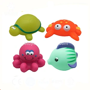 ocean creative toys for children,educational bath toys crab,floating plastic fish toys