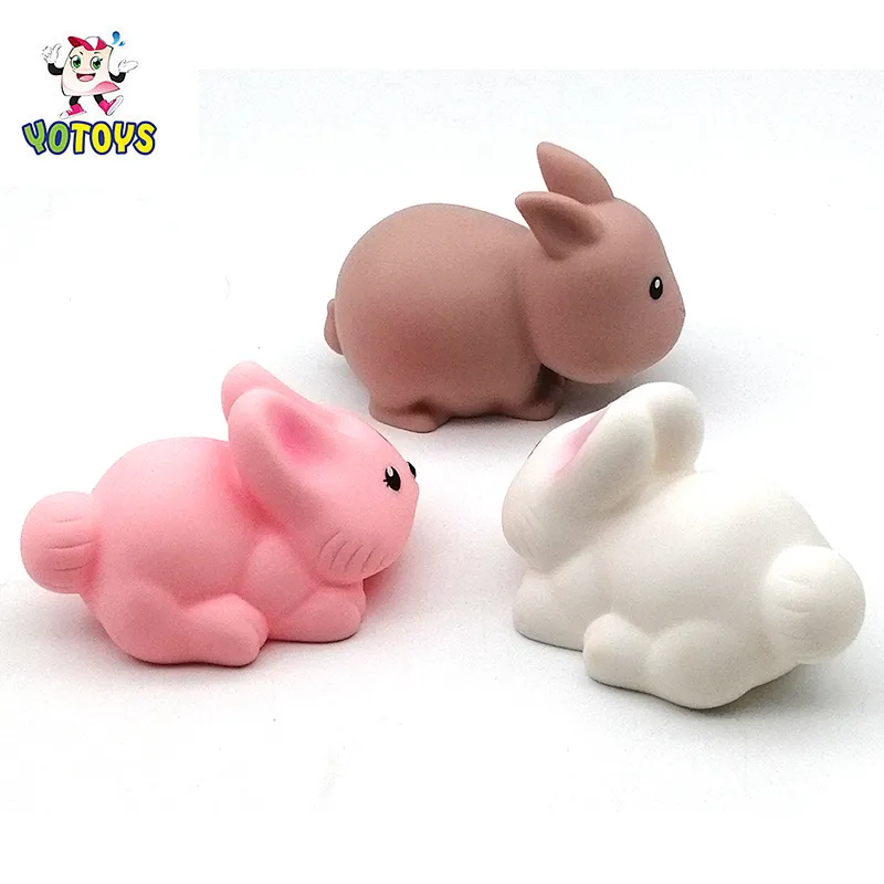 High quality BSCI factory audit cute squeaky bunny soft toy rabbit water squirter baby bath toy