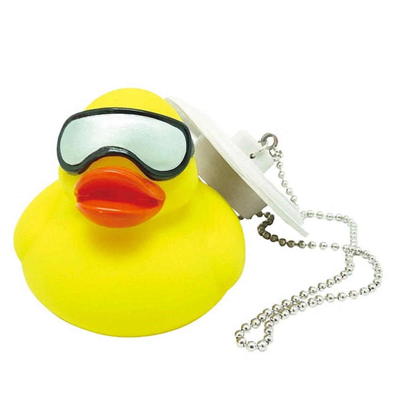 High Quality Animal Shape with Cheap Price Plastic Rubber Duck Toy Bathtub Plug for Bathroom Kids Toy