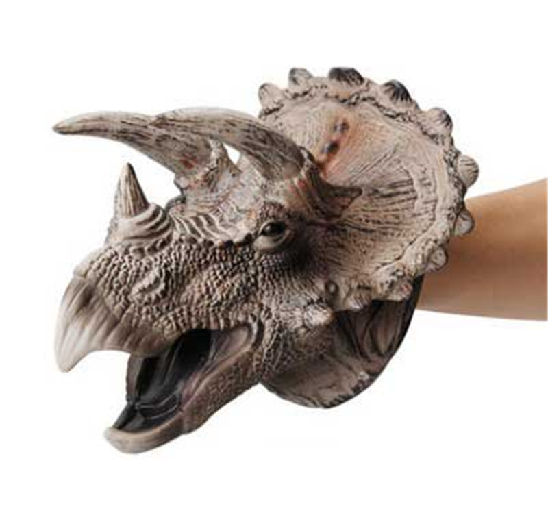 Soft PVC Plastic Rubber 3D Animal Figure Dinosaur Shark Hand Puppets Toys for Boys children baby