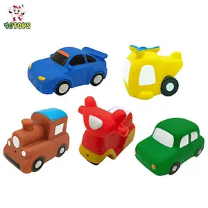 Top Quality China Factory Soft Plastic Funny Car Plane Toy Set Squirting Baby Bath Toys for Kids Boy