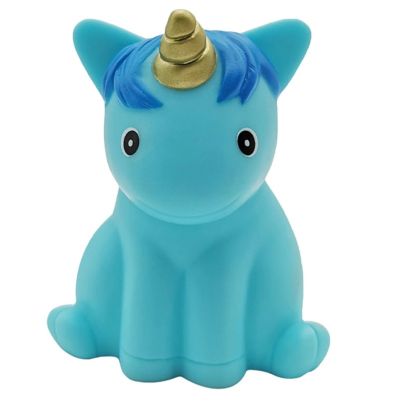 Phthalate Free Vinyl Soft Pvc Animal Unicorn Squeaky Squirt Fountain Baby Bath Time Toys for Kids