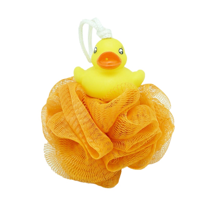 Eco Rubber Duck for Christmas Gift Baby bath Toys Shower Ball Sponges Brushes for Children Toddler