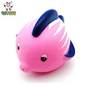 Juguetes Brinquedos China Wholesale Vinyl Small Clown Fish Kids Squirt Water Bath Tub Toys for Child