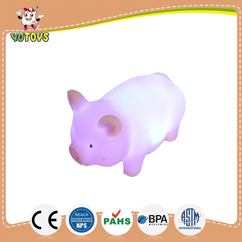 wholesale eco friendly plastic flashing toy vinyl dolphin for baby Led bath toys glowing for kids
