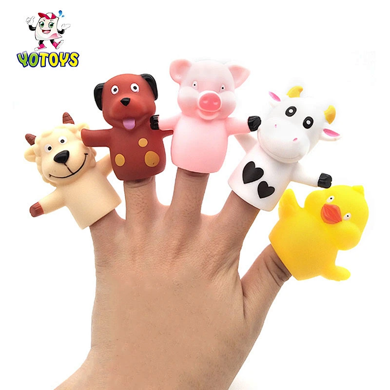 plastic rubber farm animal toys small animals plastic toys finger puppet farm toys