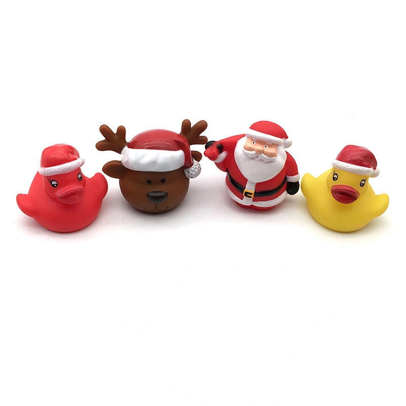 Custom Hot Sale XMAS Rubber Pencil Topper cover Christmas decoration Gift for baby Kids children
