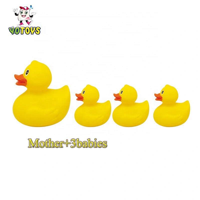 Factory Bulk Top Quality Plastic Yellow Rubber Ducky Family Toys Set Baby Bath Duck for Kids