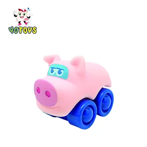 Blue Lovely Movable Race Push Car Mini Little Baby Car Toys Set Educational Toy for Boys Gift