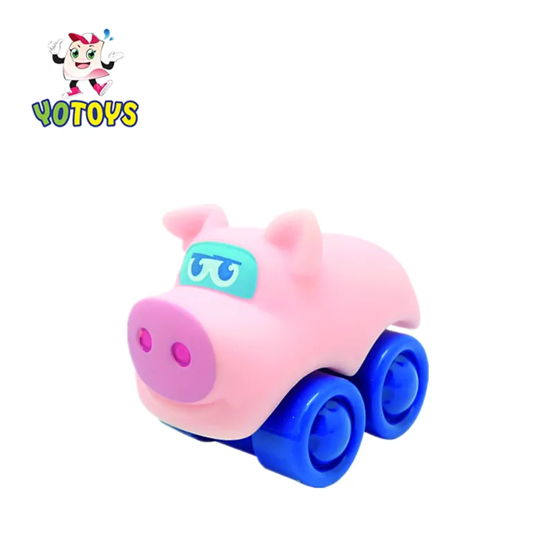 Blue Lovely Movable Race Push Car Mini Little Baby Car Toys Set Educational Toy for Boys Gift