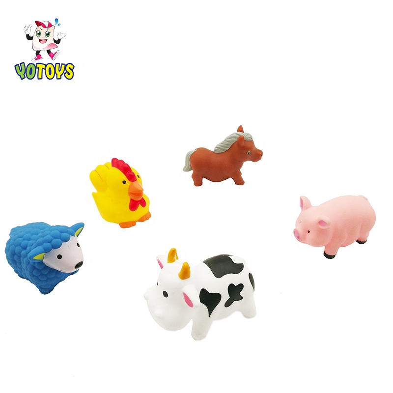 PVC Plastic Material Baby Bath Toy Set Animal Toy for kids