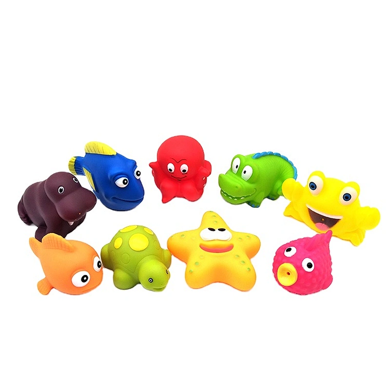 Custom marine bath toys Soft pvc toys for swimming pool Sea Animal Bathing Toy for Baby