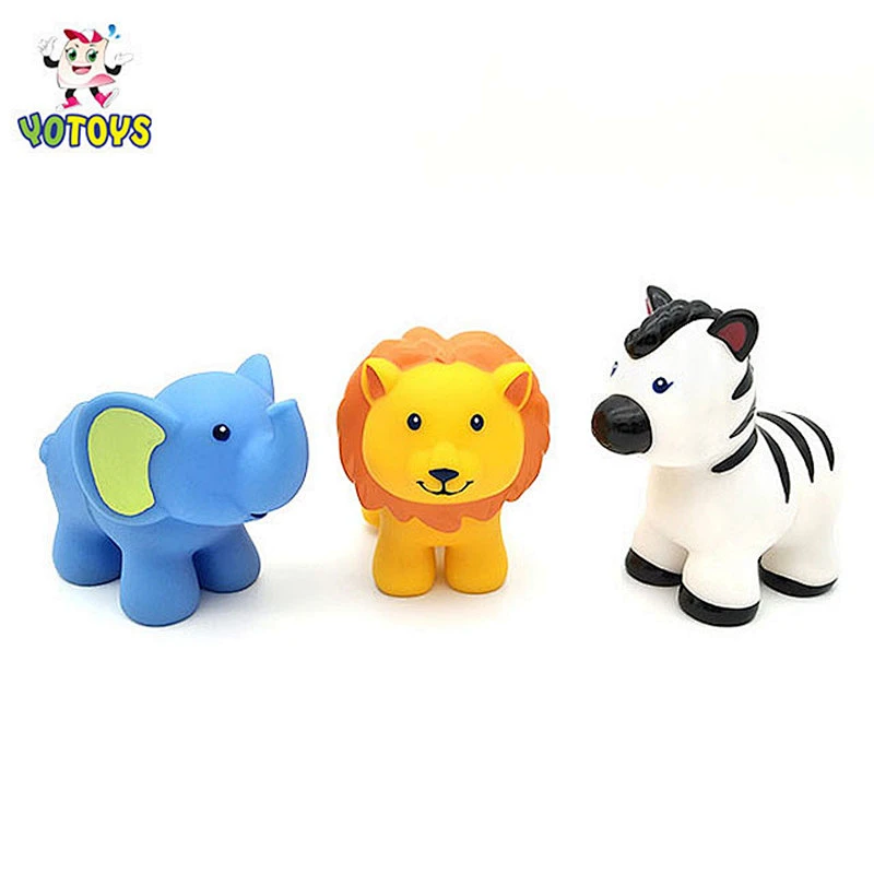 Eco Friendly Rubber Separable Horse Elephant Toy Animal Baby Educational Learning DIY Toys for Child